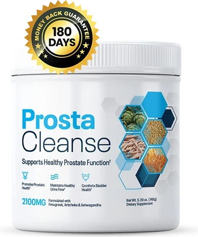 ProstaCleanse with 180 day money back guarantee seal