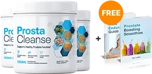 ProstaCleanse three bottle supply with bonus guides